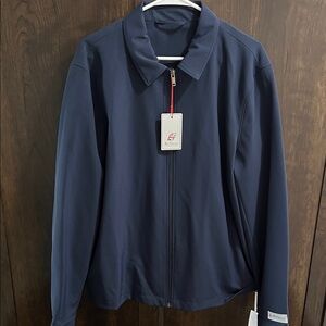 Ben Sherman Navy Functional Jacket Sleeve Detail